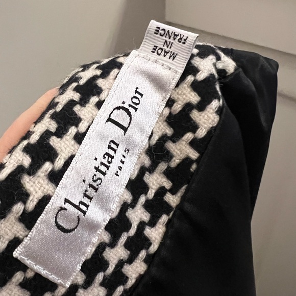 Vintage Christian Dior Fall 2008 Houndstooth Dress by John Galliano FR 38 - Picture 10 of 12